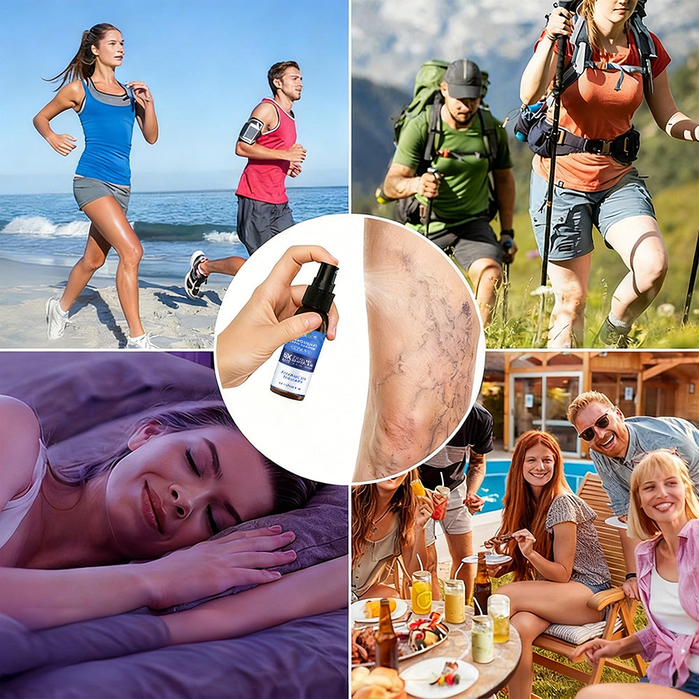 🇺🇸🎁GFOUK® VascuCare Vein Healing Spray(Designed for Varicose veins, Spider veins, Deep vein Thrombosis, Chronic venous insufficiency, Venous ulcers, Thrombophlebitis and other venous issues)