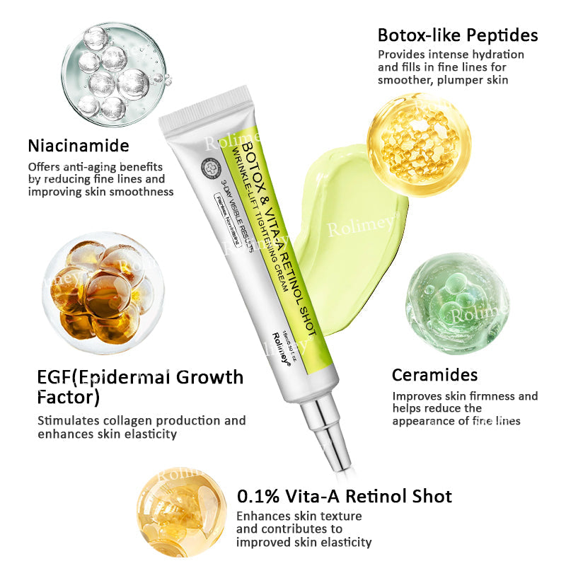 👏✨💯Made and shipped from the USA 💫Rolimey® Botox & Vita-A Retinol Shot Wrinkle-Lift Tightening cream - Last Day Promotion 70% OFF