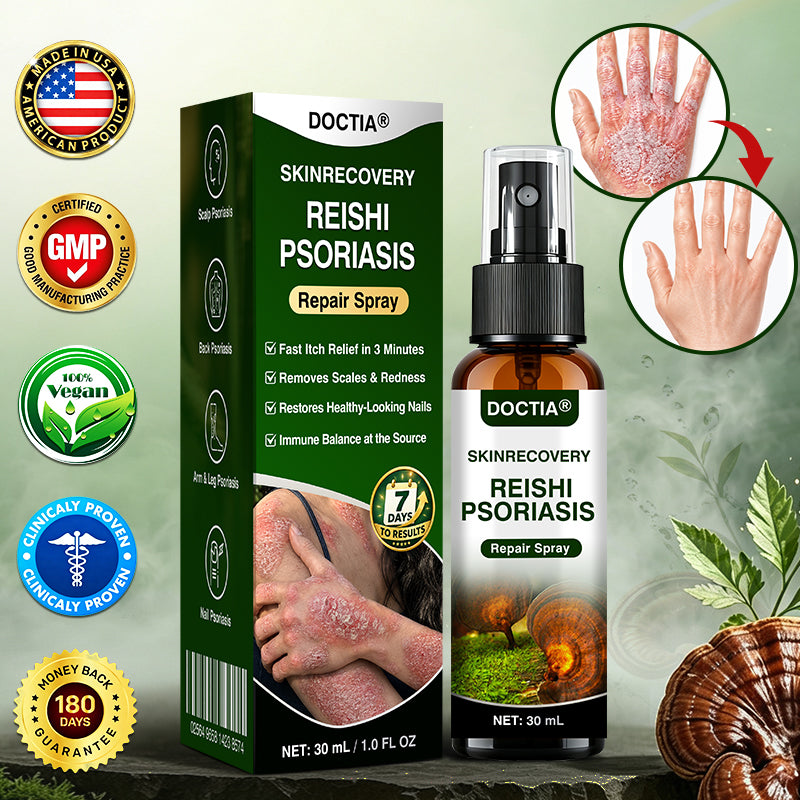 🇺🇸🏅🛡️✅DOCTIA® SkinRecovery Reishi Psoriasis Repair Spray