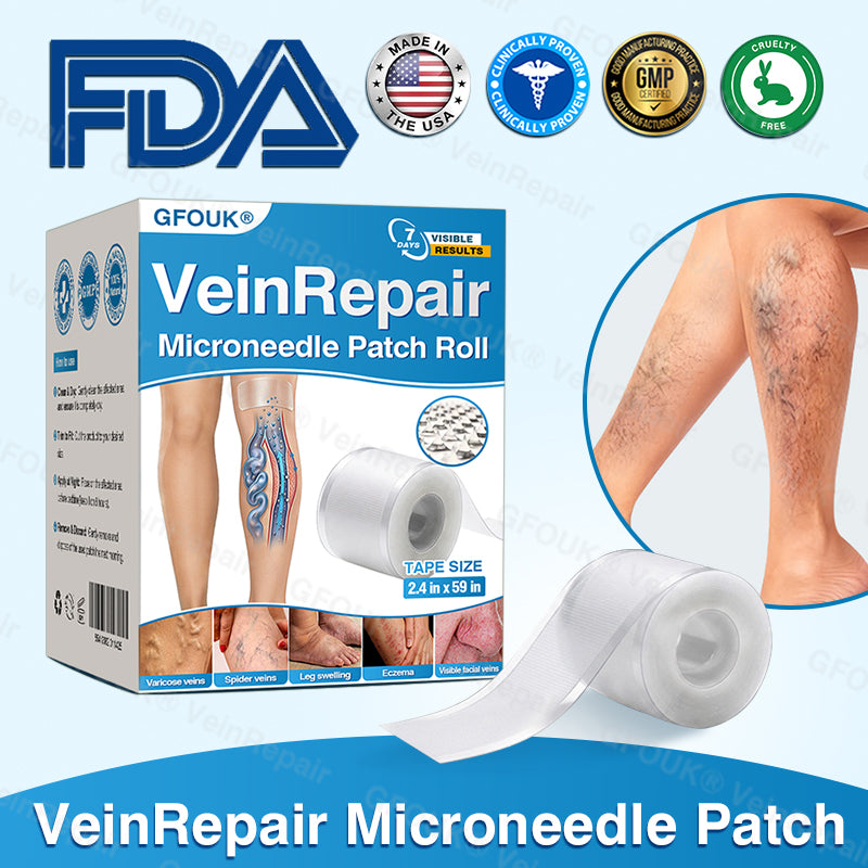 🇺🇸👨‍⚕️👨‍⚕️✅GFOUK® VeinRepair Microneedle Patch Roll⚡Instant Relief, Long-Term Results