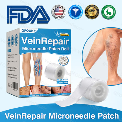 🇺🇸👨‍⚕️👨‍⚕️✅GFOUK® VeinRepair Microneedle Patch Roll⚡Instant Relief, Long-Term Results