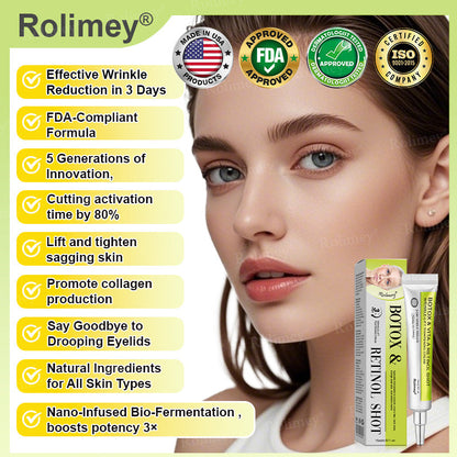 👏✨💯Made and shipped from the USA 💫Rolimey® Botox & Vita-A Retinol Shot Wrinkle-Lift Tightening cream - Last Day Promotion 70% OFF