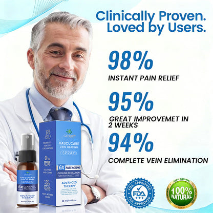 🇺🇸🎁GFOUK® VascuCare Vein Healing Spray(Designed for Varicose veins, Spider veins, Deep vein Thrombosis, Chronic venous insufficiency, Venous ulcers, Thrombophlebitis and other venous issues)