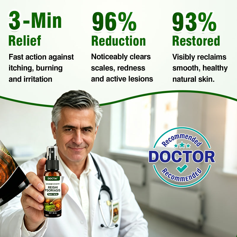 🇺🇸🏅🛡️✅DOCTIA® SkinRecovery Reishi Psoriasis Repair Spray