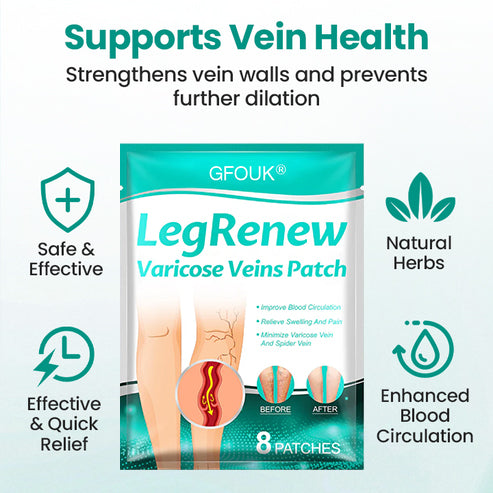 FDA-Approved👨‍⚕️✅🌿GFOUK® LegRenew Varicose Veins Patch(⚡Instant Relief, Long-Term Results)