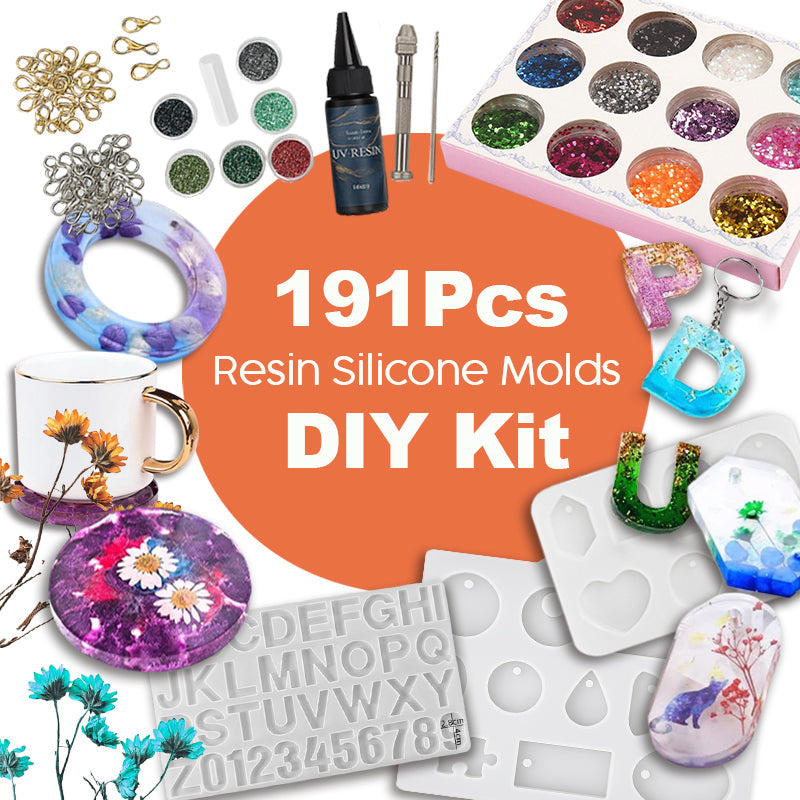 🌺 191pcs Resin Silicone Molds DIY Kit 🇺🇸 Made in USA