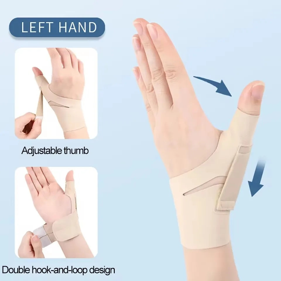 GOBYGO 1Pcs Adjustable Thumb Sleeve Tendon Protection Lightweight Breathable Non-slip Non-stuffy Wrist Protector Joint Sprain