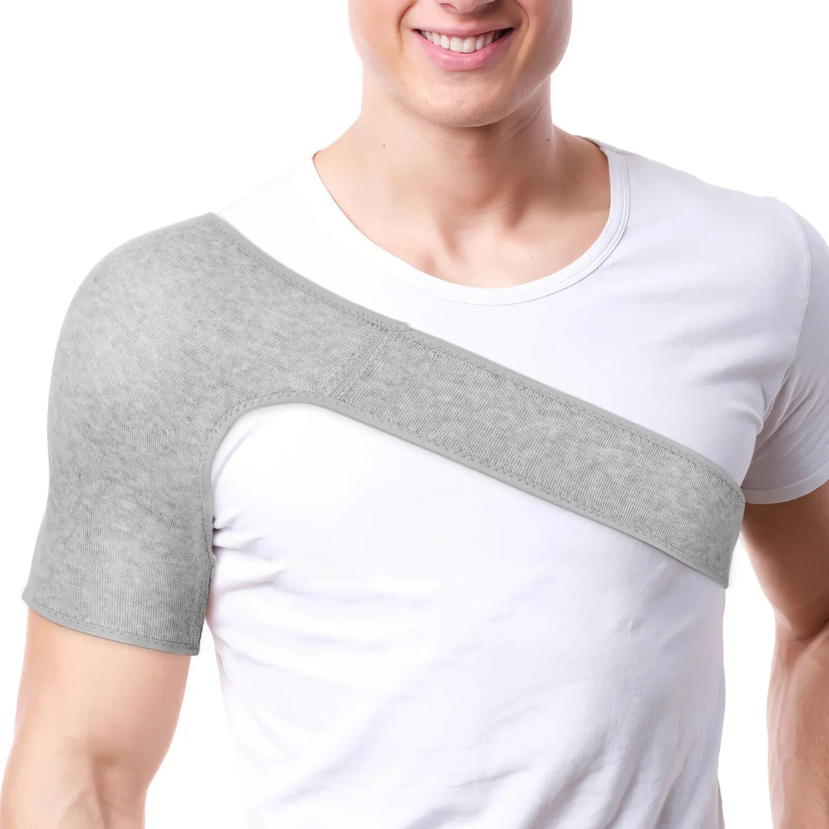 Adjustable Double Shoulder Sleeve – Lightweight Sports Shoulder Support for Fitness, Training & Everyday Activities
