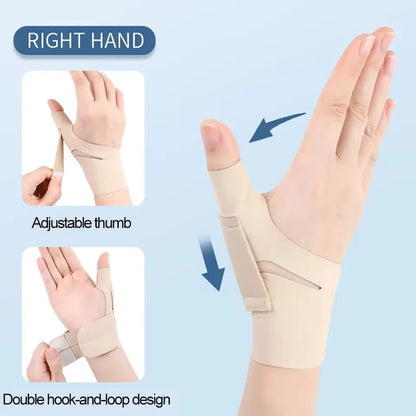 GOBYGO 1Pcs Adjustable Thumb Sleeve Tendon Protection Lightweight Breathable Non-slip Non-stuffy Wrist Protector Joint Sprain