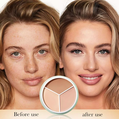 3-In-1 Contouring and Brighten Concealer Palette