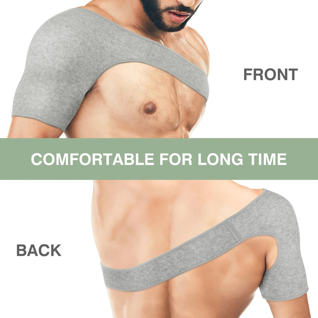 Adjustable Double Shoulder Sleeve – Lightweight Sports Shoulder Support for Fitness, Training & Everyday Activities
