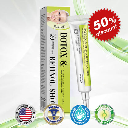 👏✨💯Made and shipped from the USA 💫Rolimey® Botox & Vita-A Retinol Shot Wrinkle-Lift Tightening cream - Last Day Promotion 70% OFF